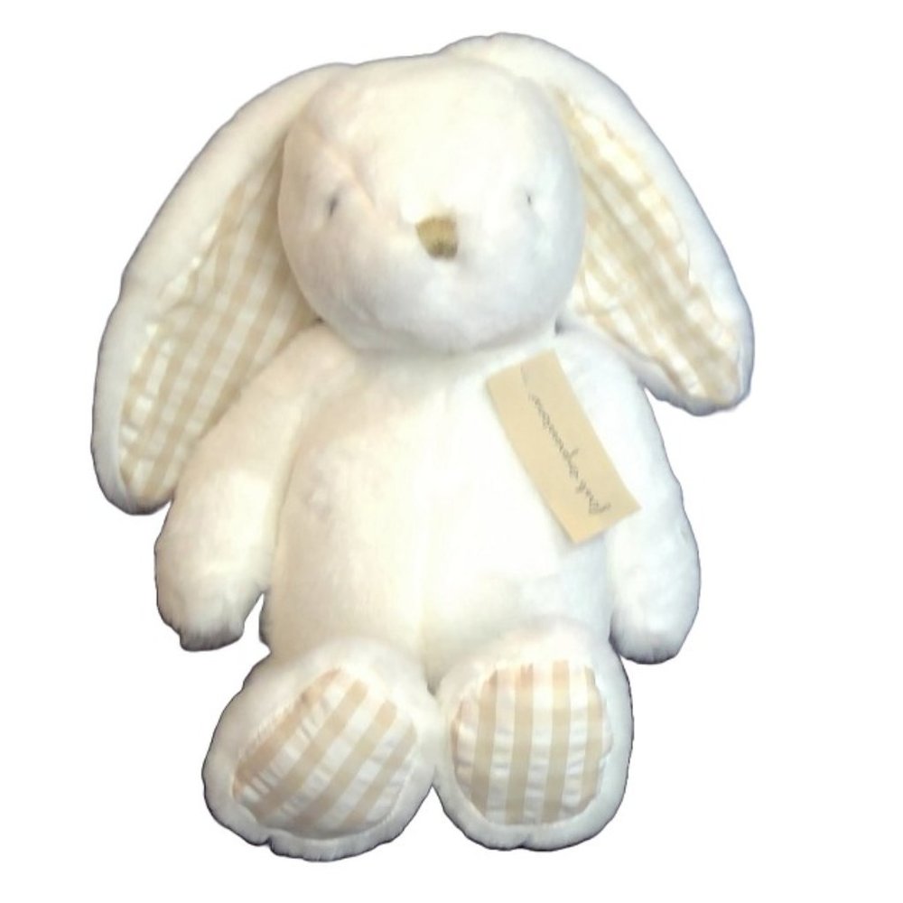 First Impressions - Baby's Plush Bunny Toy Angel - White